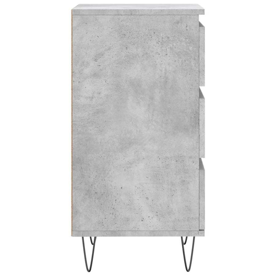 Dressoir 40X35X70 Cm Bewerkt Hout Betongrijs