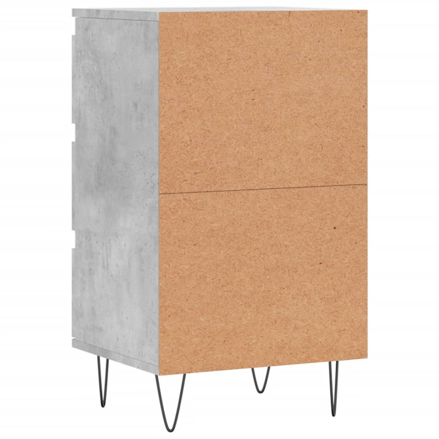 Dressoir 40X35X70 Cm Bewerkt Hout Betongrijs