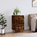 Sideboard 40x35x70 cm engineered wood smoked oak-colored
