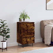Sideboard 40x35x70 cm engineered wood smoked oak-colored