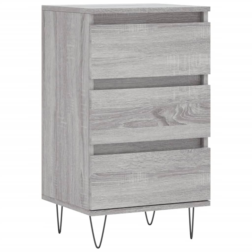 Dressoir 40X35X70 Cm Bewerkt Hout Grijs sonoma