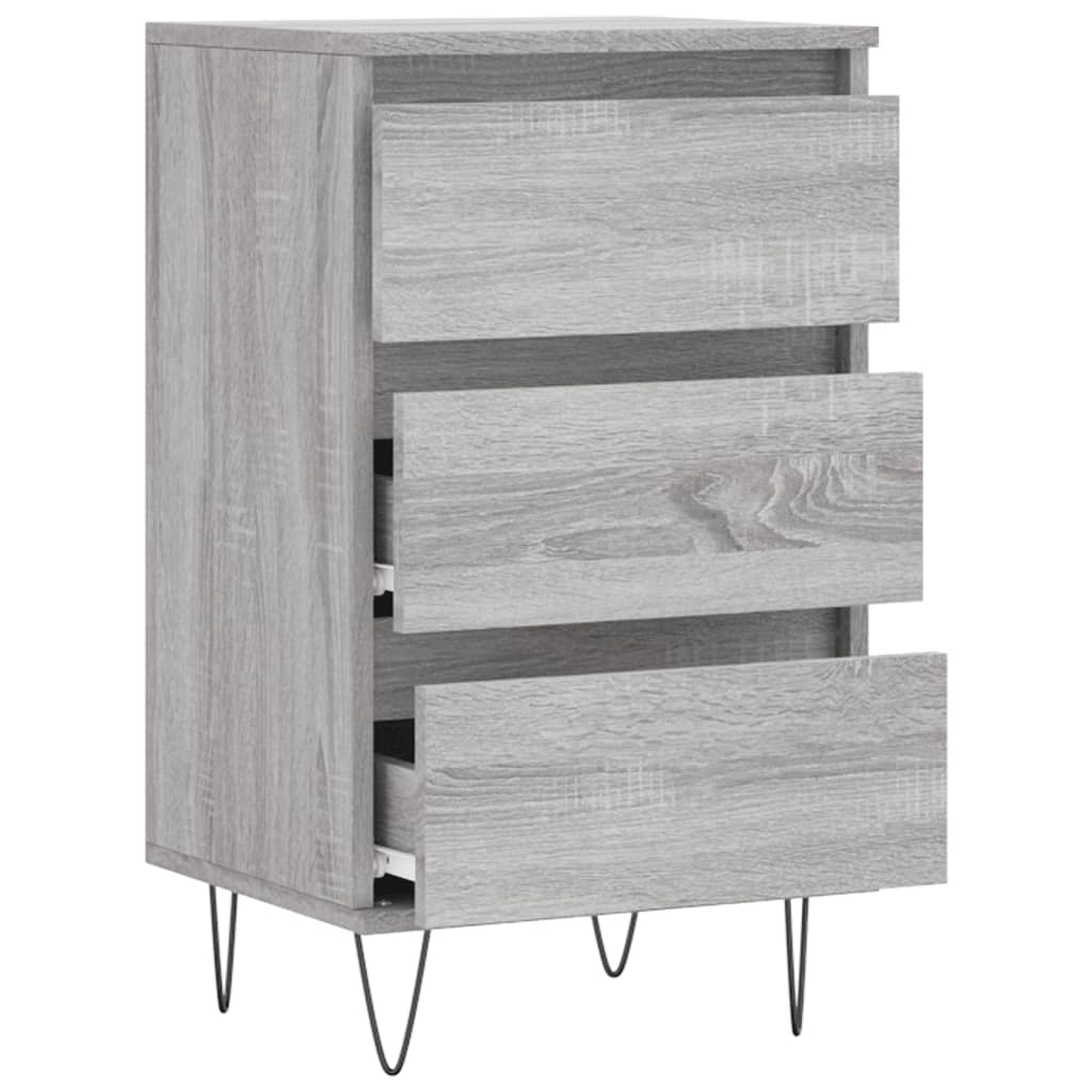 Dressoir 40X35X70 Cm Bewerkt Hout Grijs sonoma