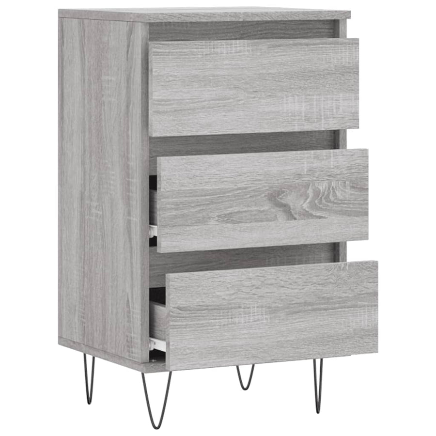 Dressoir 40X35X70 Cm Bewerkt Hout Grijs sonoma