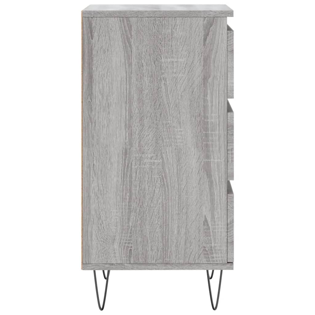 Dressoir 40X35X70 Cm Bewerkt Hout Grijs sonoma