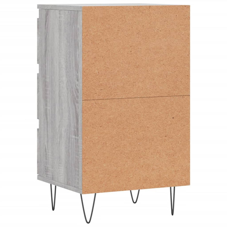 Dressoir 40X35X70 Cm Bewerkt Hout Grijs sonoma