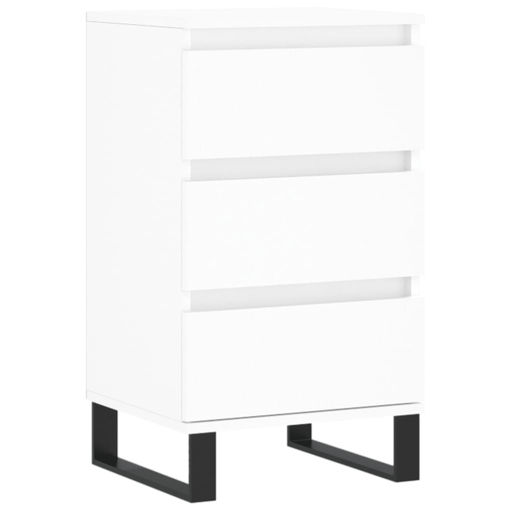 Dressoir 40X35X70 Cm Bewerkt Hout Wit