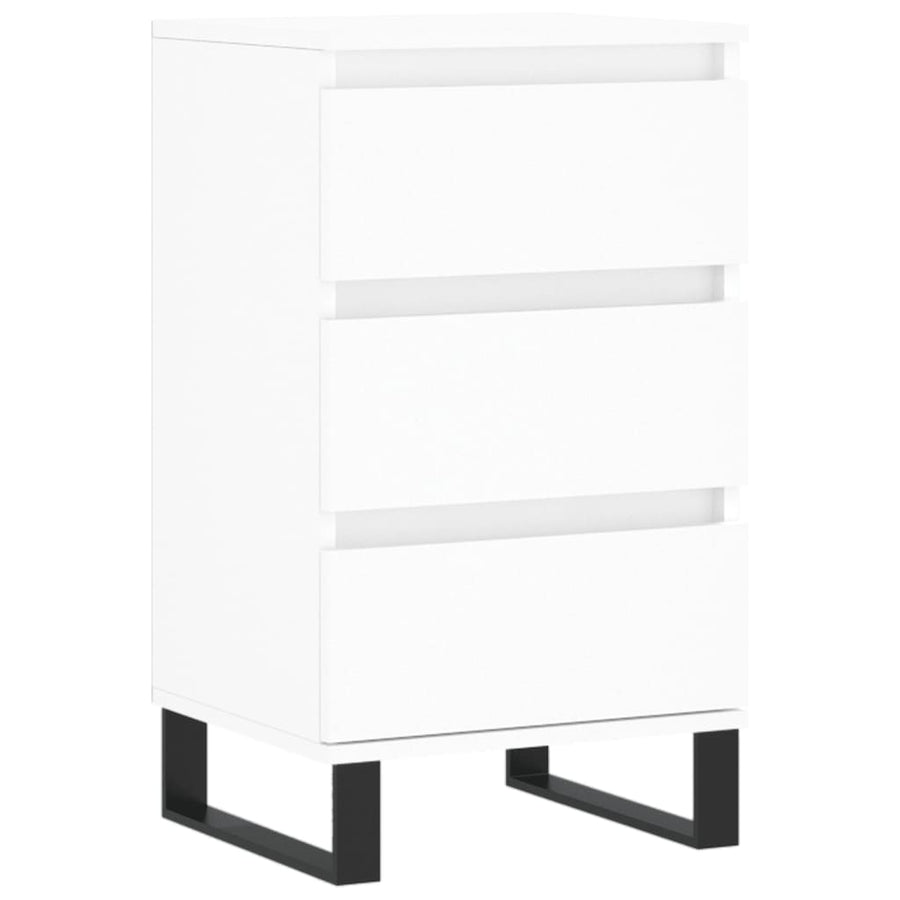 Dressoir 40X35X70 Cm Bewerkt Hout Wit