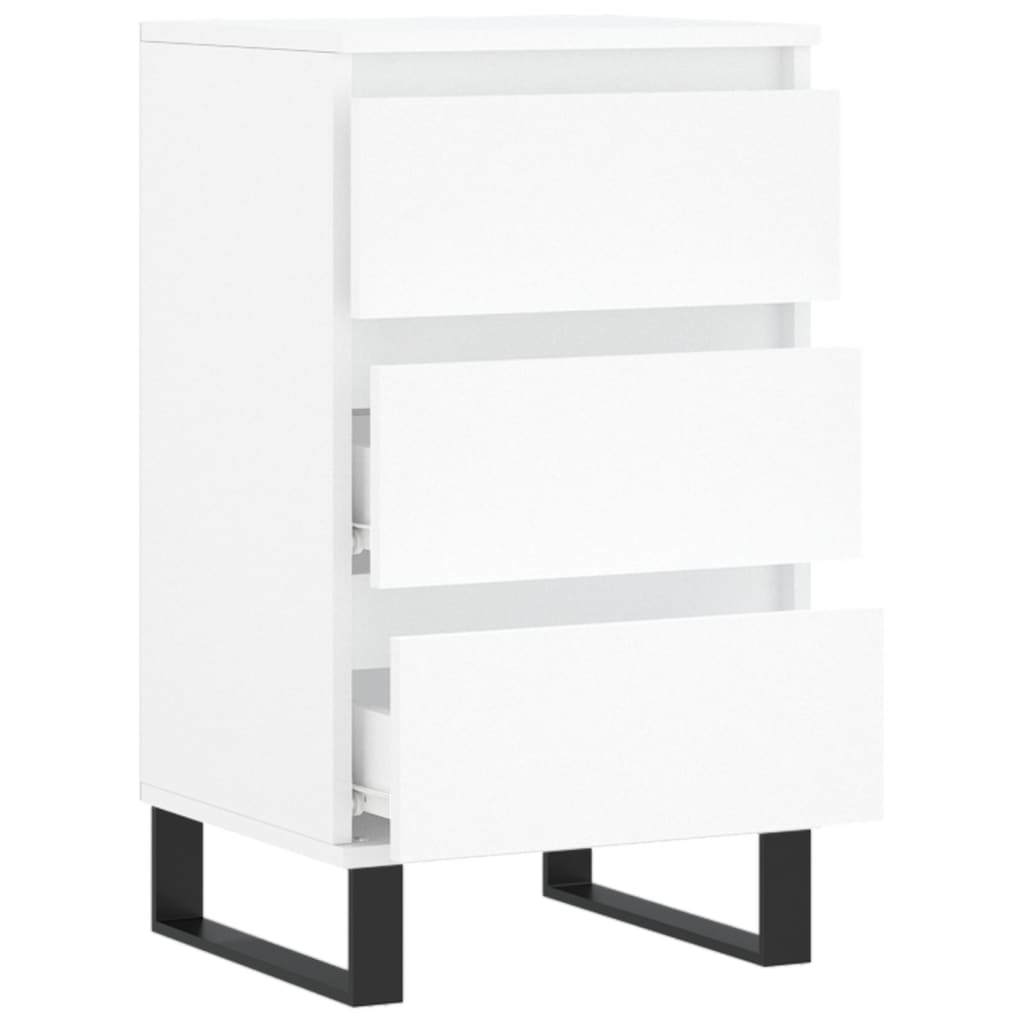 Dressoir 40X35X70 Cm Bewerkt Hout Wit
