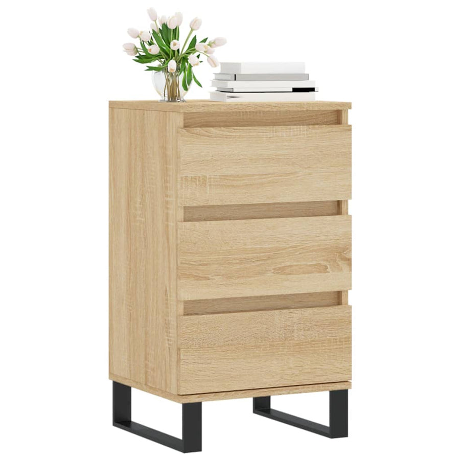 Dressoir 40x35x70 cm bewerkt hout sonoma eikenkleurig