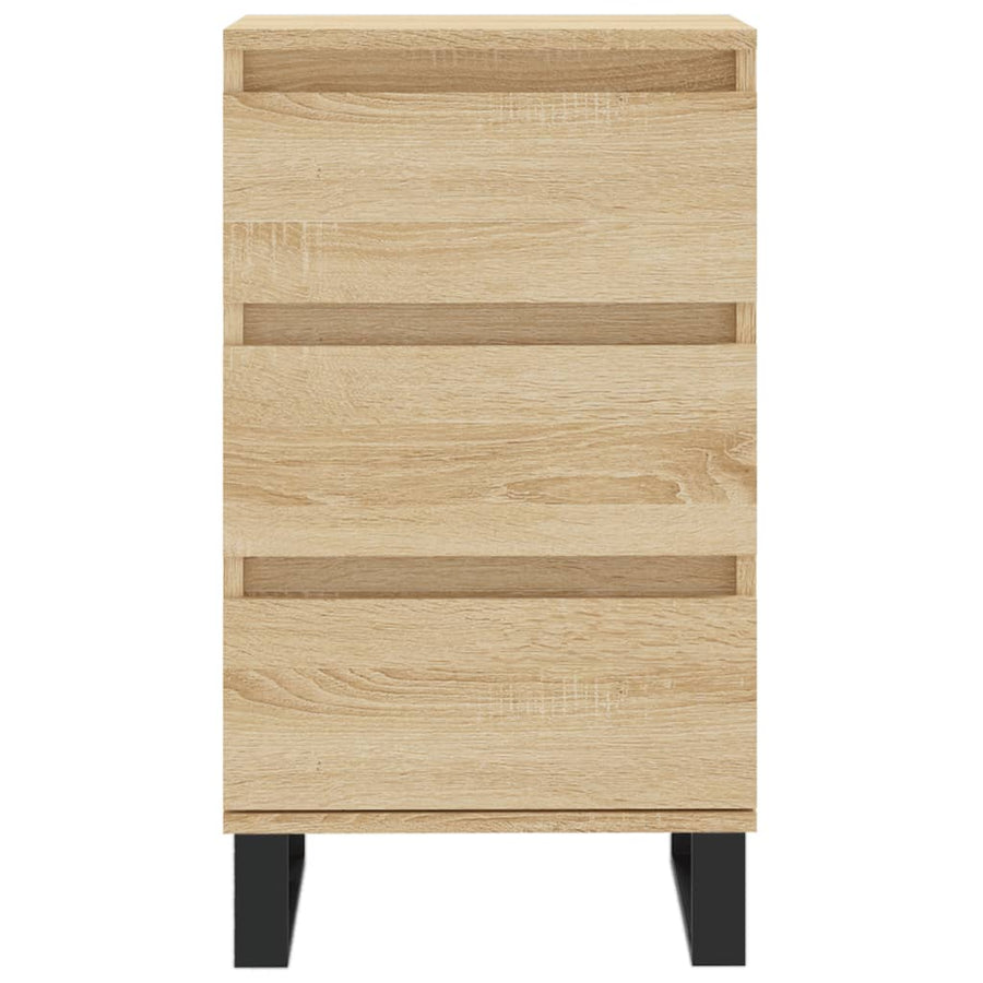 Dressoir 40x35x70 cm bewerkt hout sonoma eikenkleurig