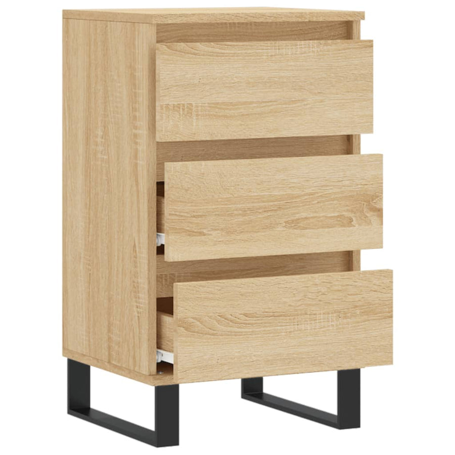 Dressoir 40x35x70 cm bewerkt hout sonoma eikenkleurig