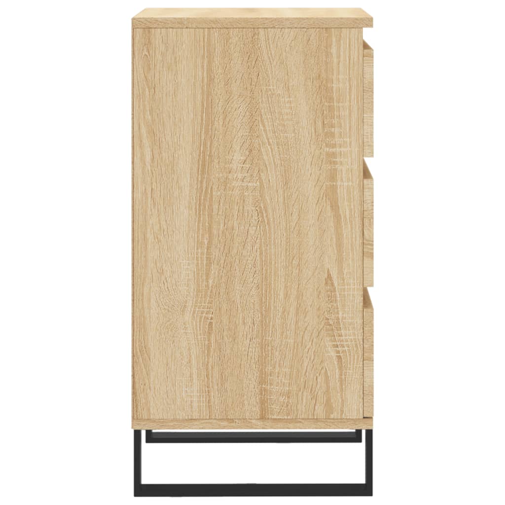 Dressoir 40x35x70 cm bewerkt hout sonoma eikenkleurig