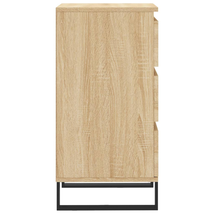 Dressoir 40x35x70 cm bewerkt hout sonoma eikenkleurig