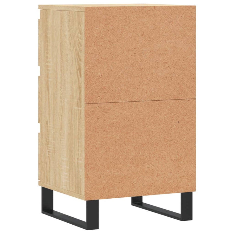 Dressoir 40x35x70 cm bewerkt hout sonoma eikenkleurig