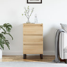 Dressoir 40x35x70 cm bewerkt hout sonoma eiken