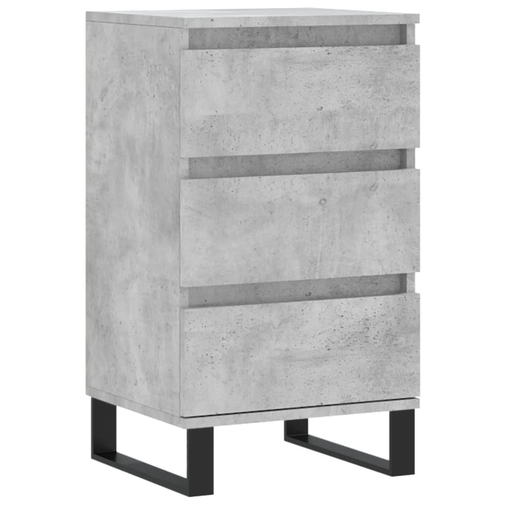 Dressoir 40x35x70 cm bewerkt hout betongrijs
