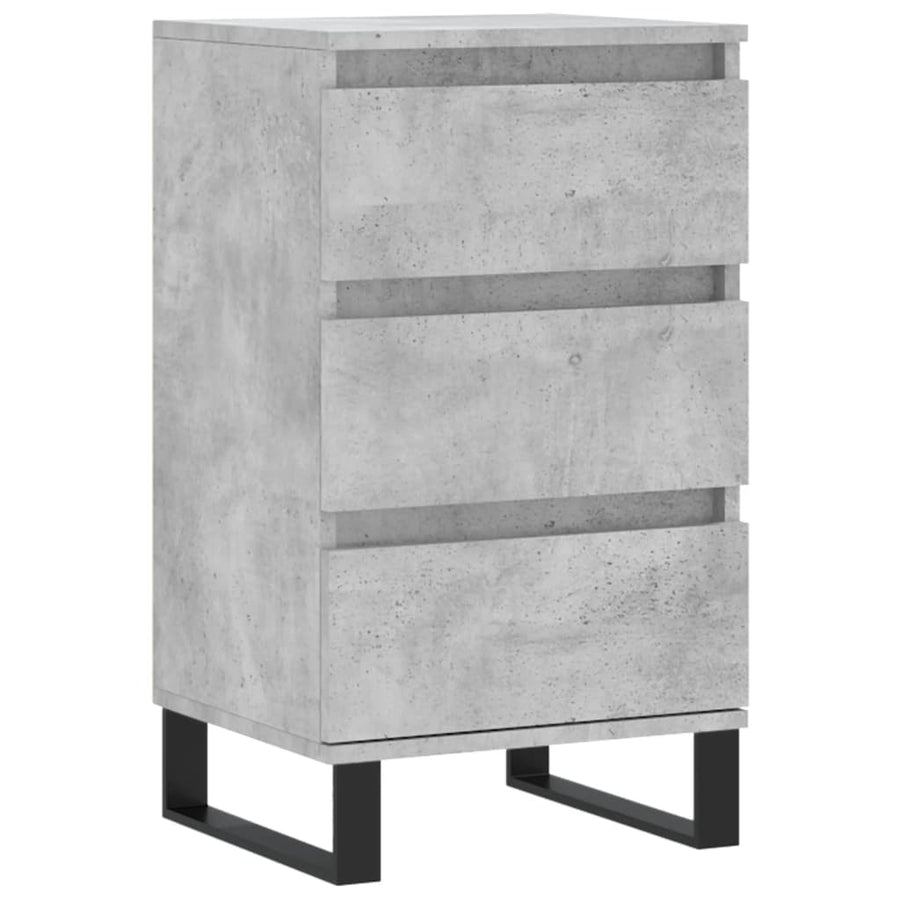 Dressoir 40x35x70 cm bewerkt hout betongrijs