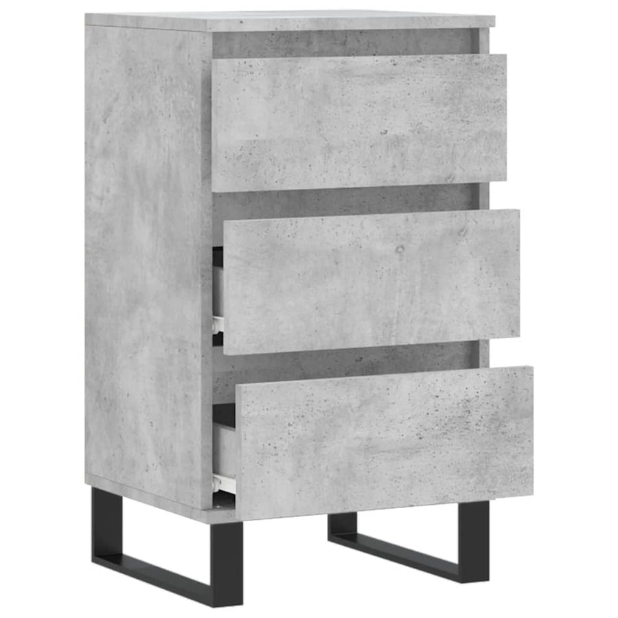 Dressoir 40x35x70 cm bewerkt hout betongrijs