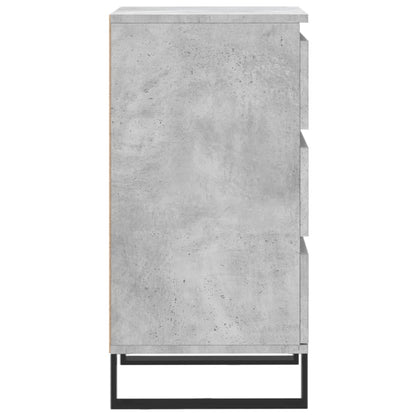 Dressoir 40x35x70 cm bewerkt hout betongrijs