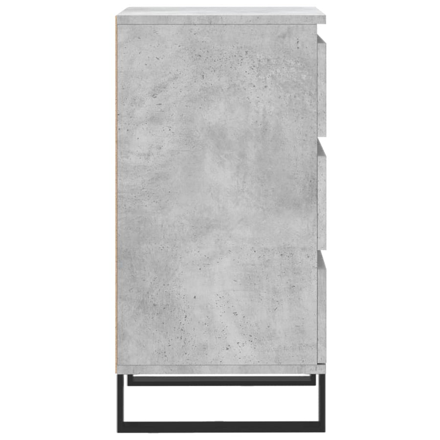 Dressoir 40x35x70 cm bewerkt hout betongrijs