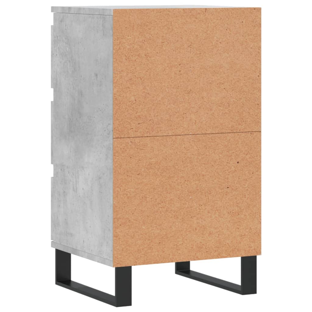 Dressoir 40x35x70 cm bewerkt hout betongrijs