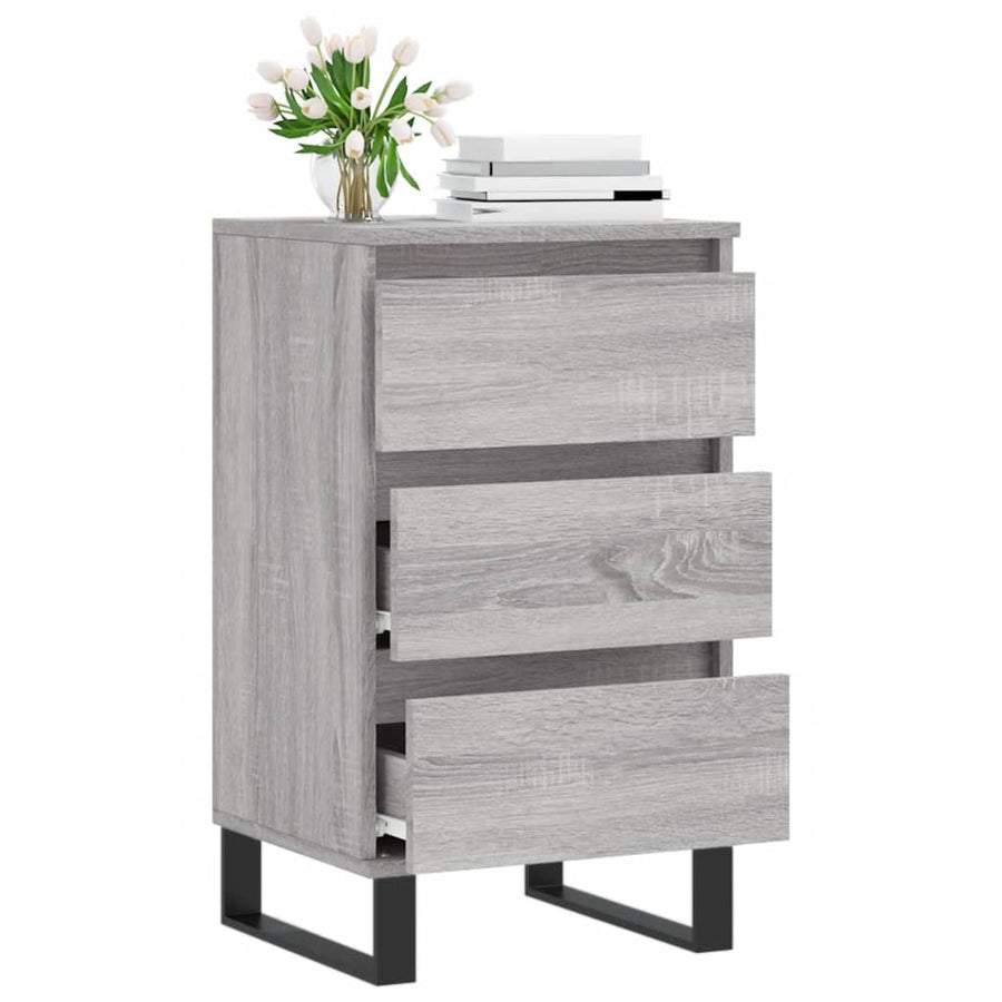 Dressoir 40X35X70 Cm Bewerkt Hout Grijs Sonoma