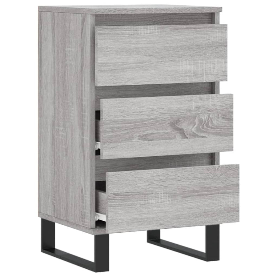 Dressoir 40X35X70 Cm Bewerkt Hout Grijs Sonoma
