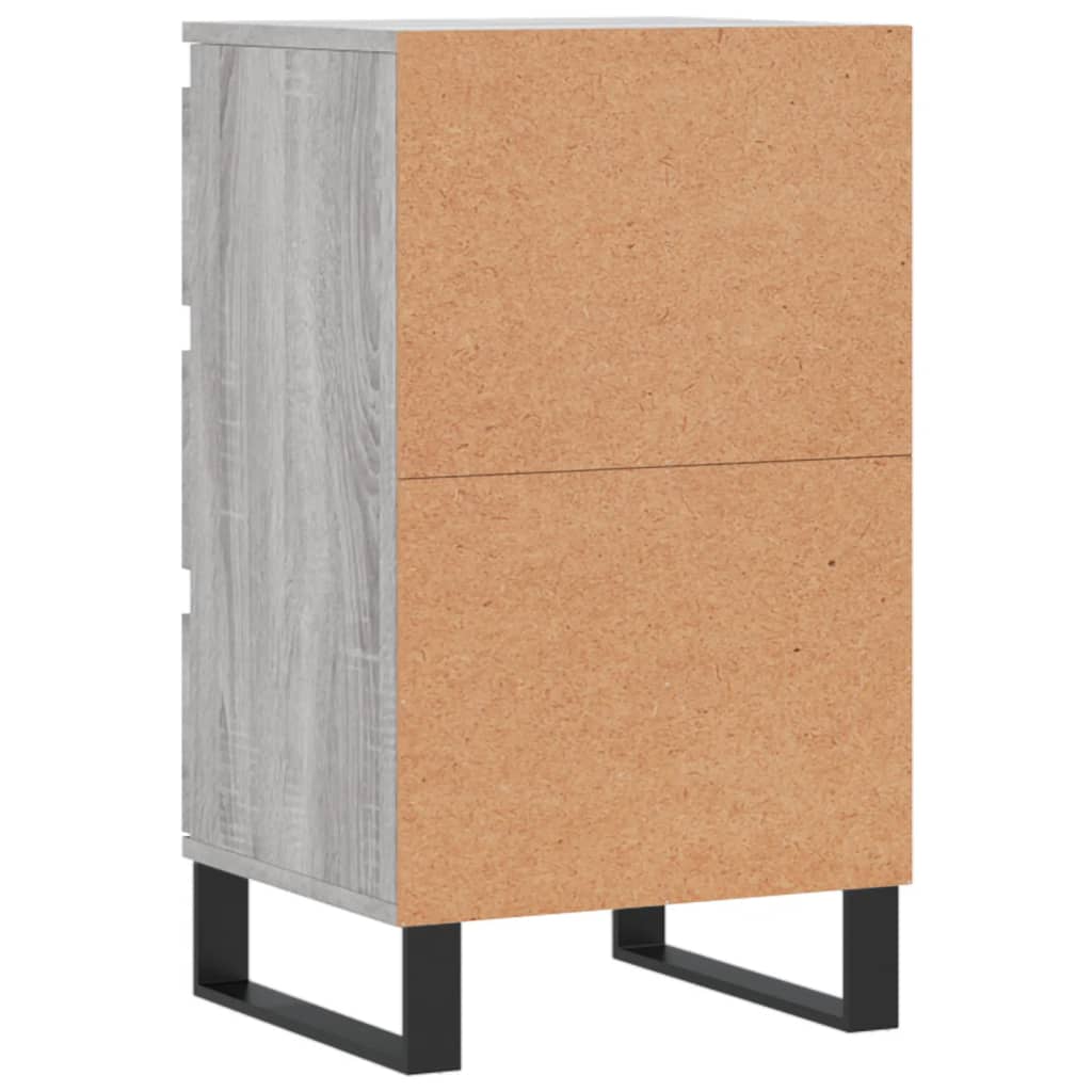 Dressoir 40X35X70 Cm Bewerkt Hout Grijs Sonoma