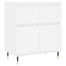Dressoir 60X35X70 Cm Bewerkt Hout Wit