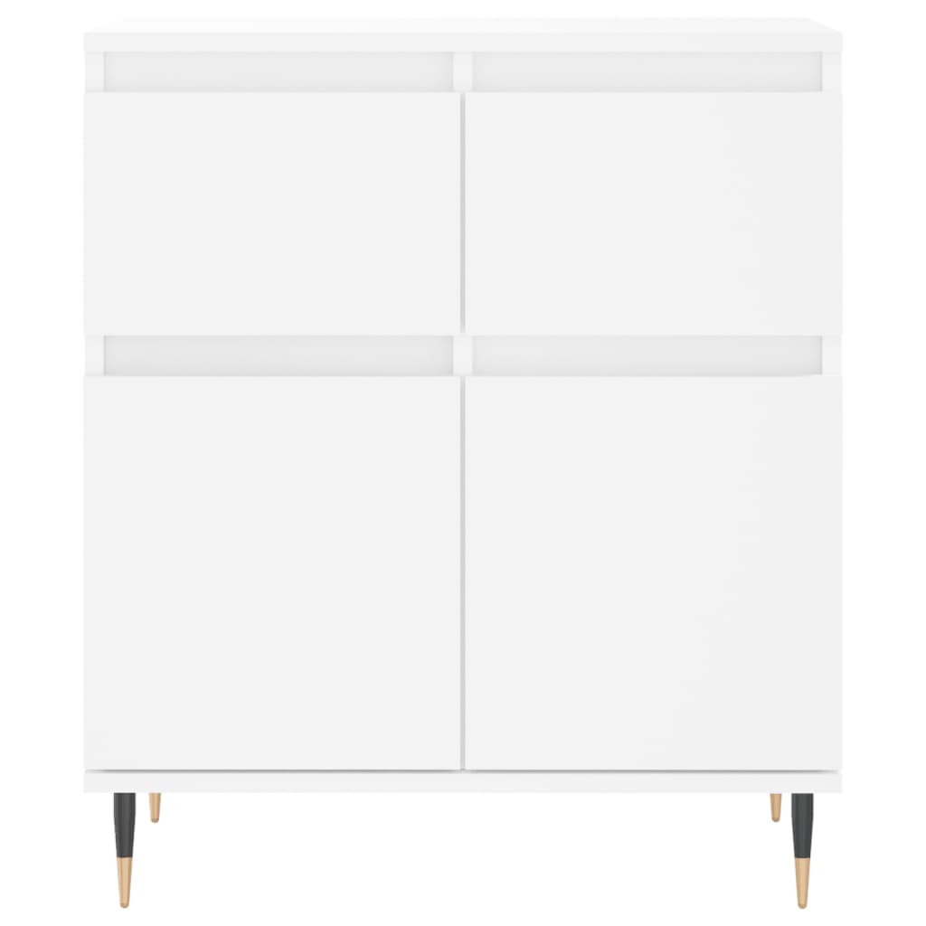 Dressoir 60X35X70 Cm Bewerkt Hout Wit