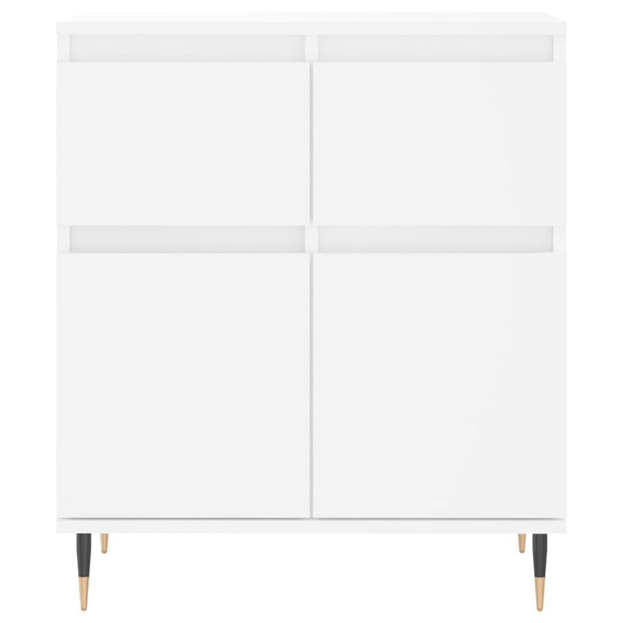 Dressoir 60X35X70 Cm Bewerkt Hout Wit