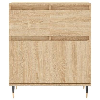 Dressoir 60X35X70 Cm Bewerkt Hout Sonoma Eikenkleurig