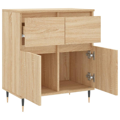 Dressoir 60X35X70 Cm Bewerkt Hout Sonoma Eikenkleurig