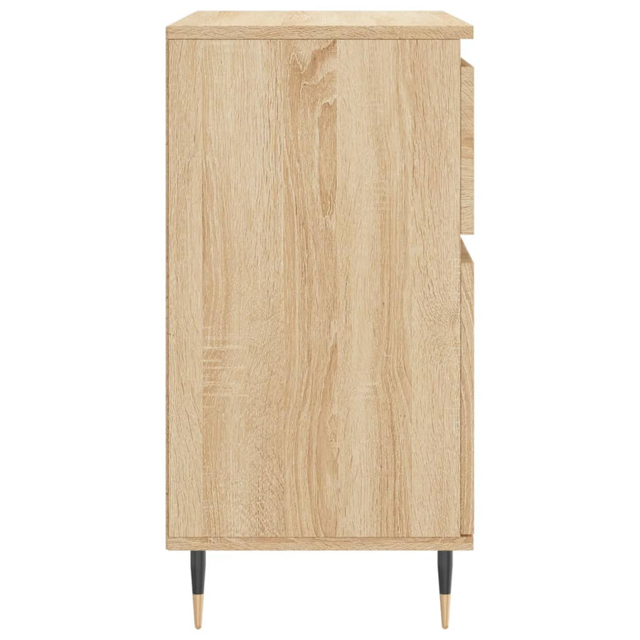 Dressoir 60X35X70 Cm Bewerkt Hout Sonoma Eikenkleurig