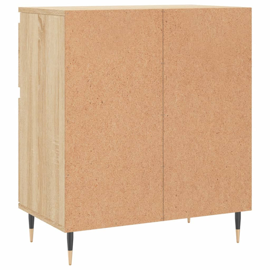 Dressoir 60X35X70 Cm Bewerkt Hout Sonoma Eikenkleurig