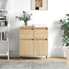 Dressoir 60x35x70 cm bewerkt hout sonoma eiken