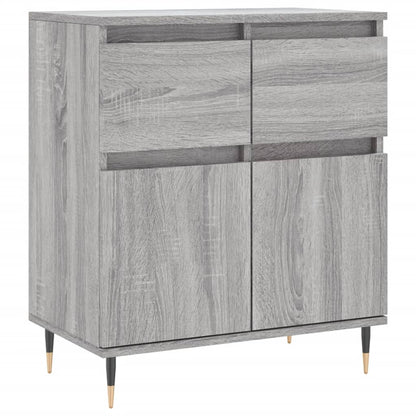 Dressoir 60X30X75 Cm Bewerkt Hout Grijs Sonoma Eikenkleurig