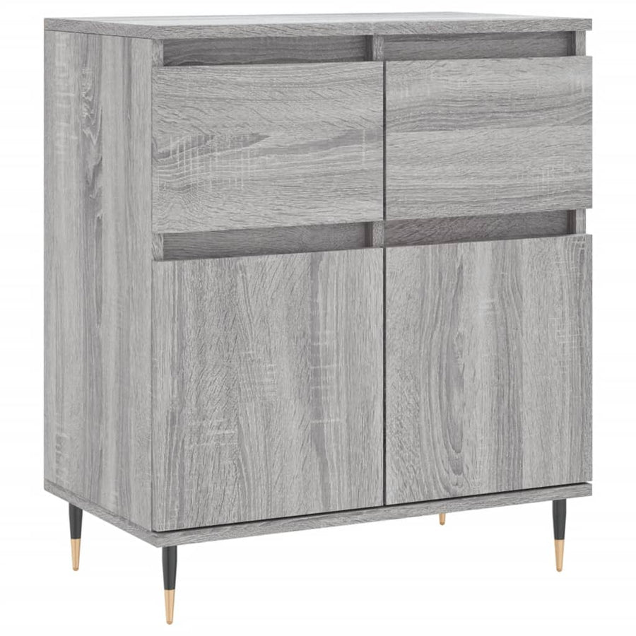 Dressoir 60X30X75 Cm Bewerkt Hout Grijs Sonoma Eikenkleurig