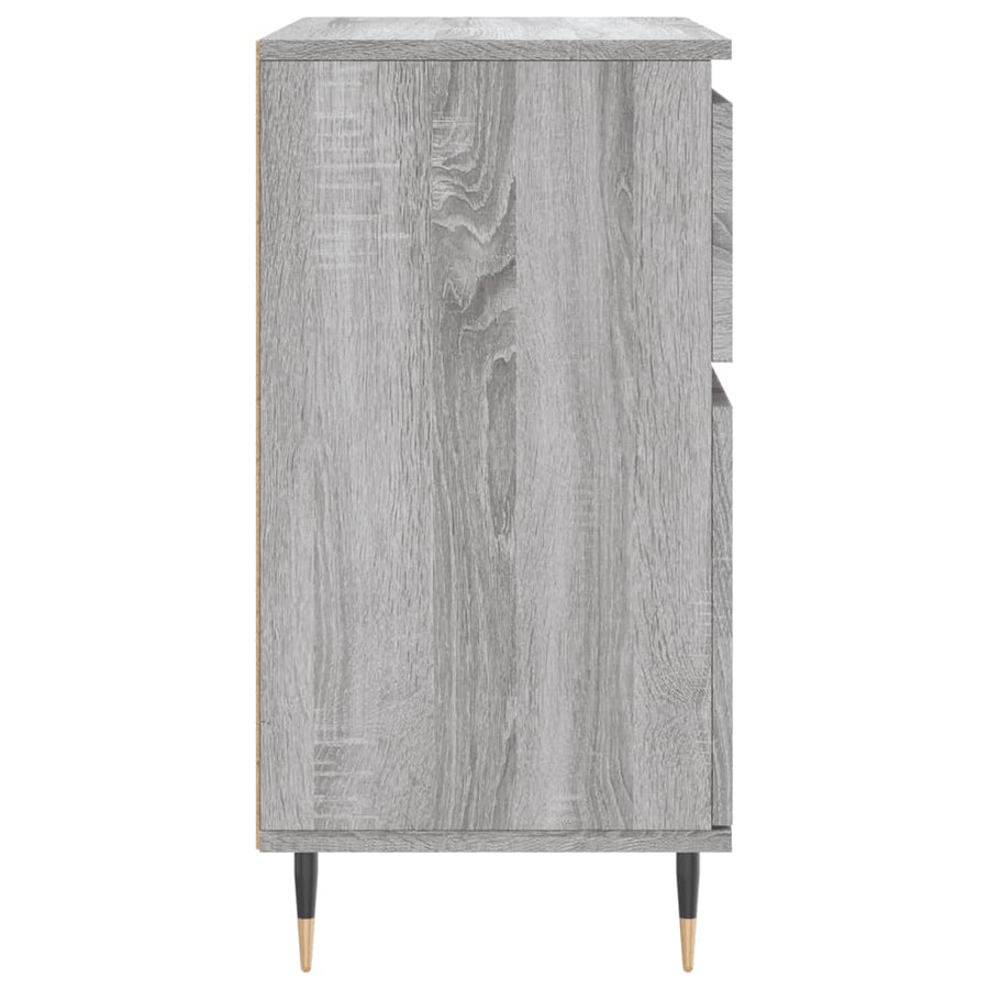 Dressoir 60X30X75 Cm Bewerkt Hout Grijs Sonoma Eikenkleurig