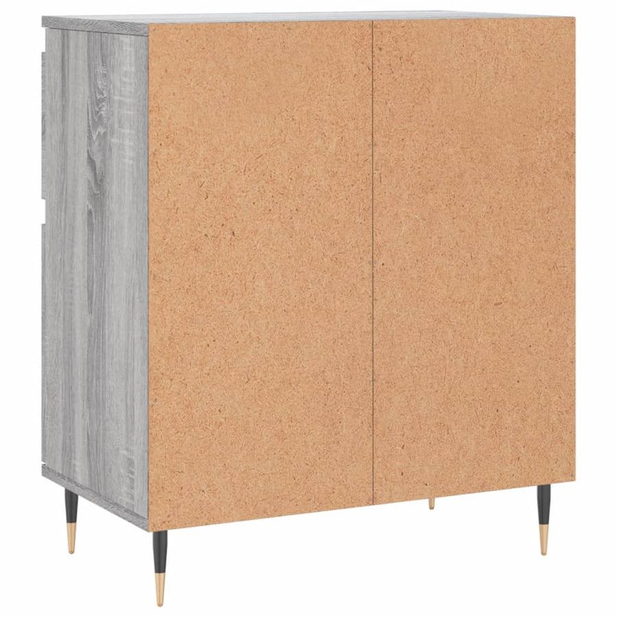 Dressoir 60X30X75 Cm Bewerkt Hout Grijs Sonoma Eikenkleurig