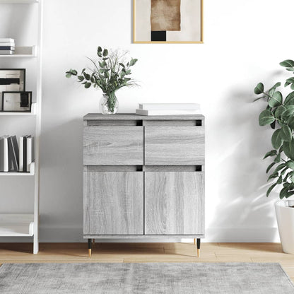 Dressoir 60X30X75 Cm Bewerkt Hout Grijs Sonoma Eikenkleurig