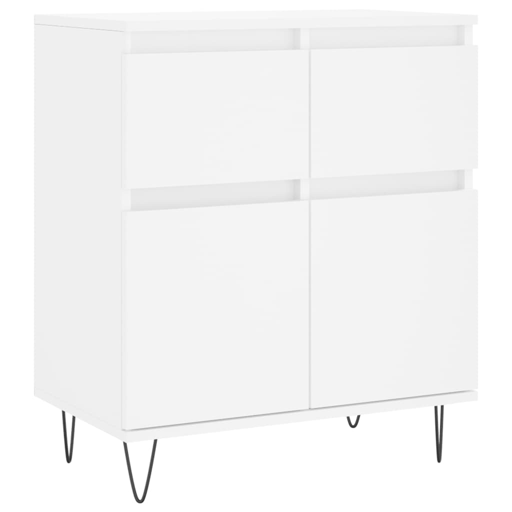 Dressoir 60X35X70 Cm Bewerkt Hout Wit
