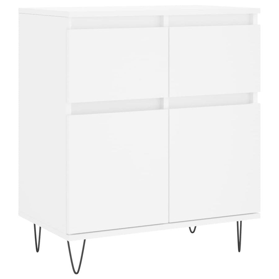 Dressoir 60X35X70 Cm Bewerkt Hout Wit