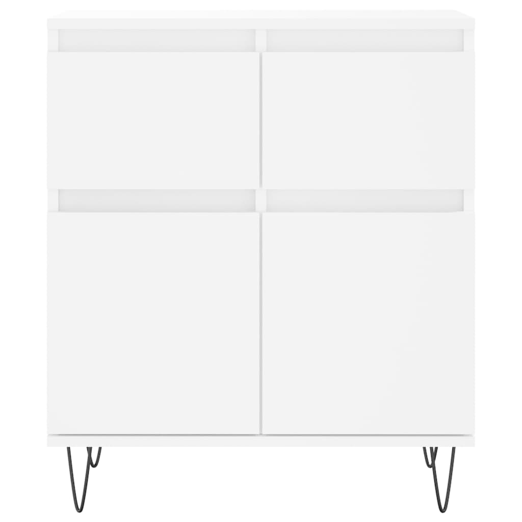 Dressoir 60X35X70 Cm Bewerkt Hout Wit