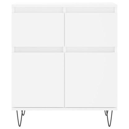 Dressoir 60X35X70 Cm Bewerkt Hout Wit
