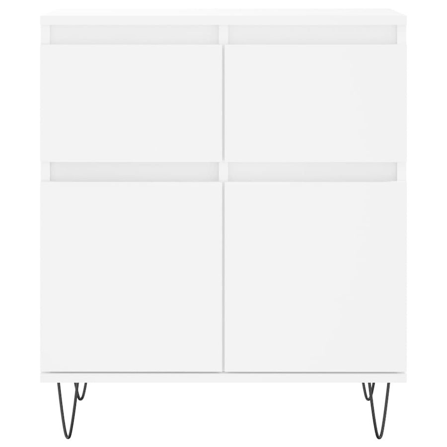 Dressoir 60X35X70 Cm Bewerkt Hout Wit