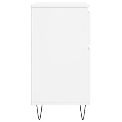 Dressoir 60X35X70 Cm Bewerkt Hout Wit