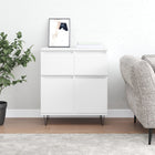 Sideboard 60x35x70 cm carved wood white