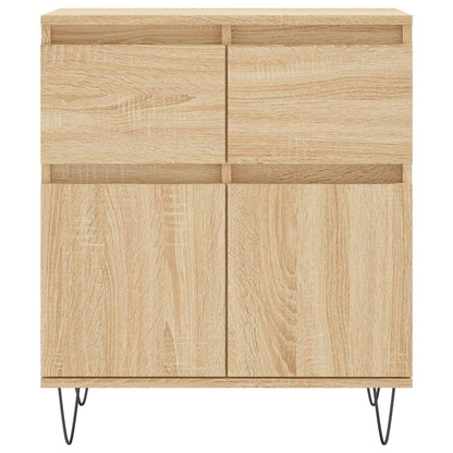 Dressoir 60X35X70 Cm Bewerkt Hout Kleurig Sonoma eiken