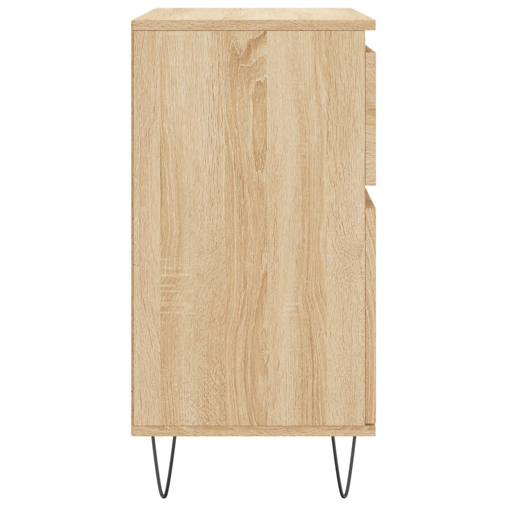 Dressoir 60X35X70 Cm Bewerkt Hout Kleurig Sonoma eiken